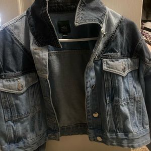 light and dark denim jacket from Target